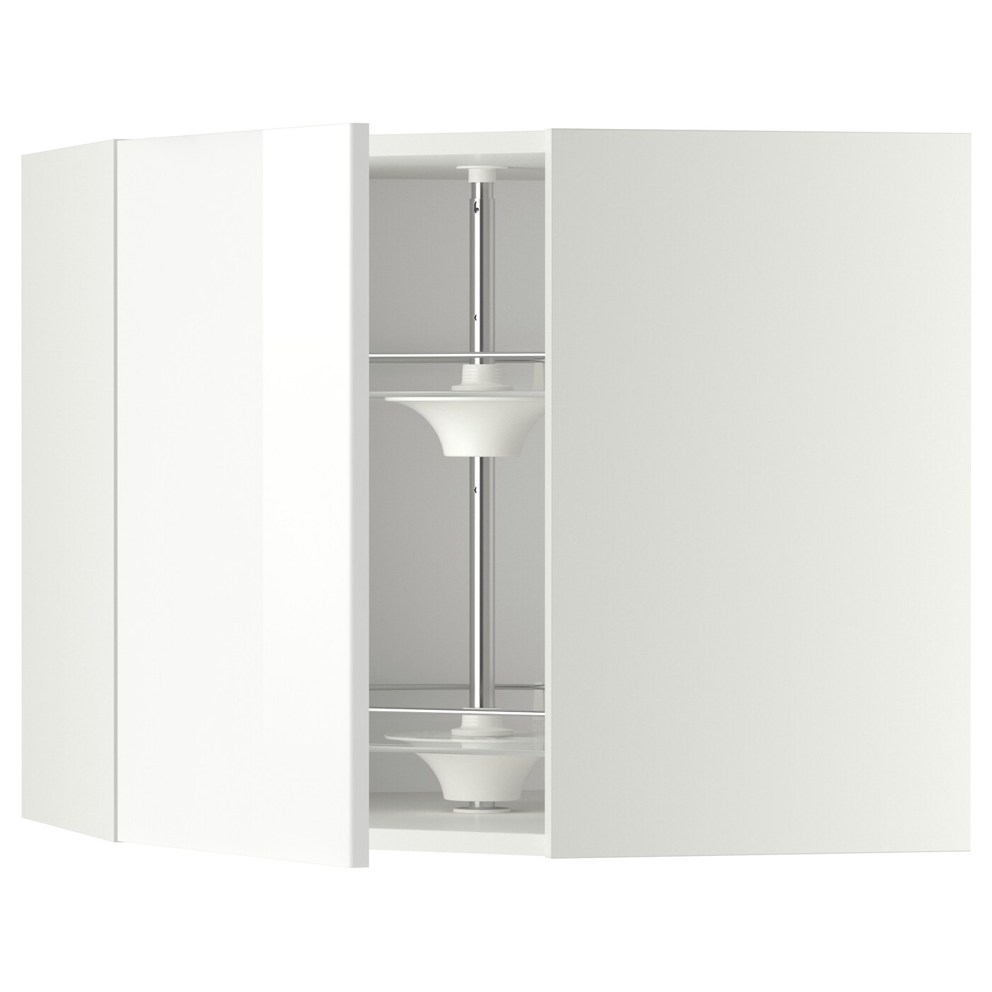 IKEA METOD Pensile angolare/cestello girevole bianco/Ringhult bianco 68x60 cm
