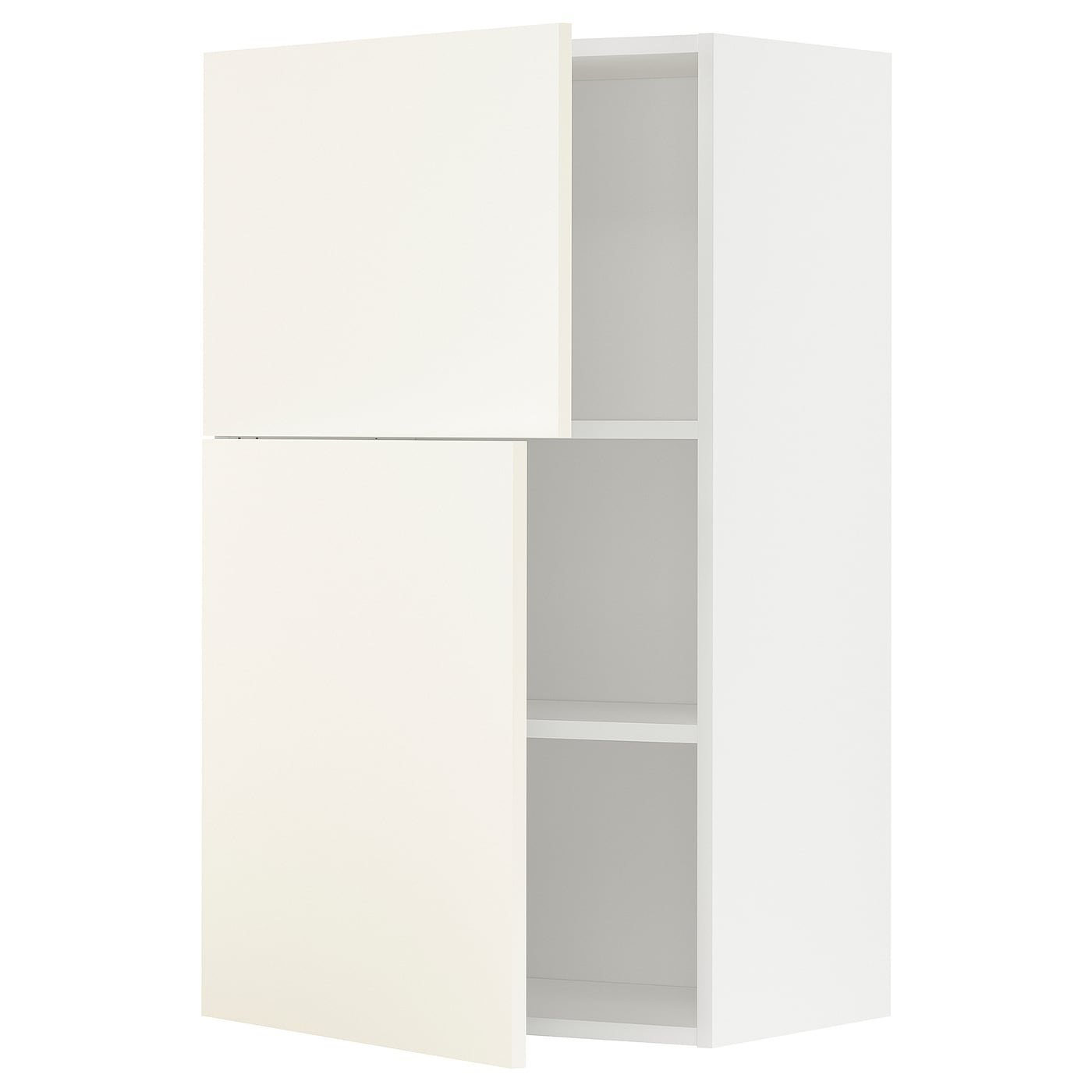 IKEA METOD Pensile con ripiani/2 ante bianco/Vallstena bianco 60x100 cm