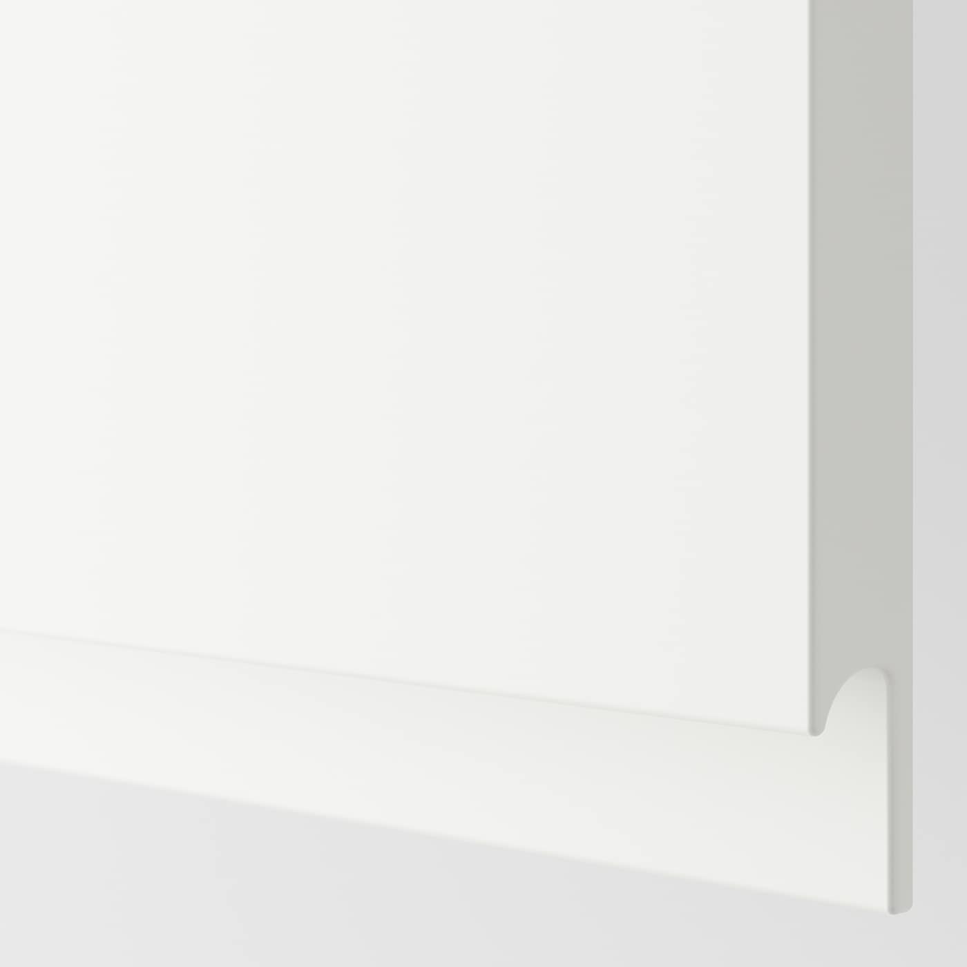 IKEA METOD Pensile Orizzontale Con 2 Ante Bianco/Voxtorp Bianco Opaco 80x80 Cm