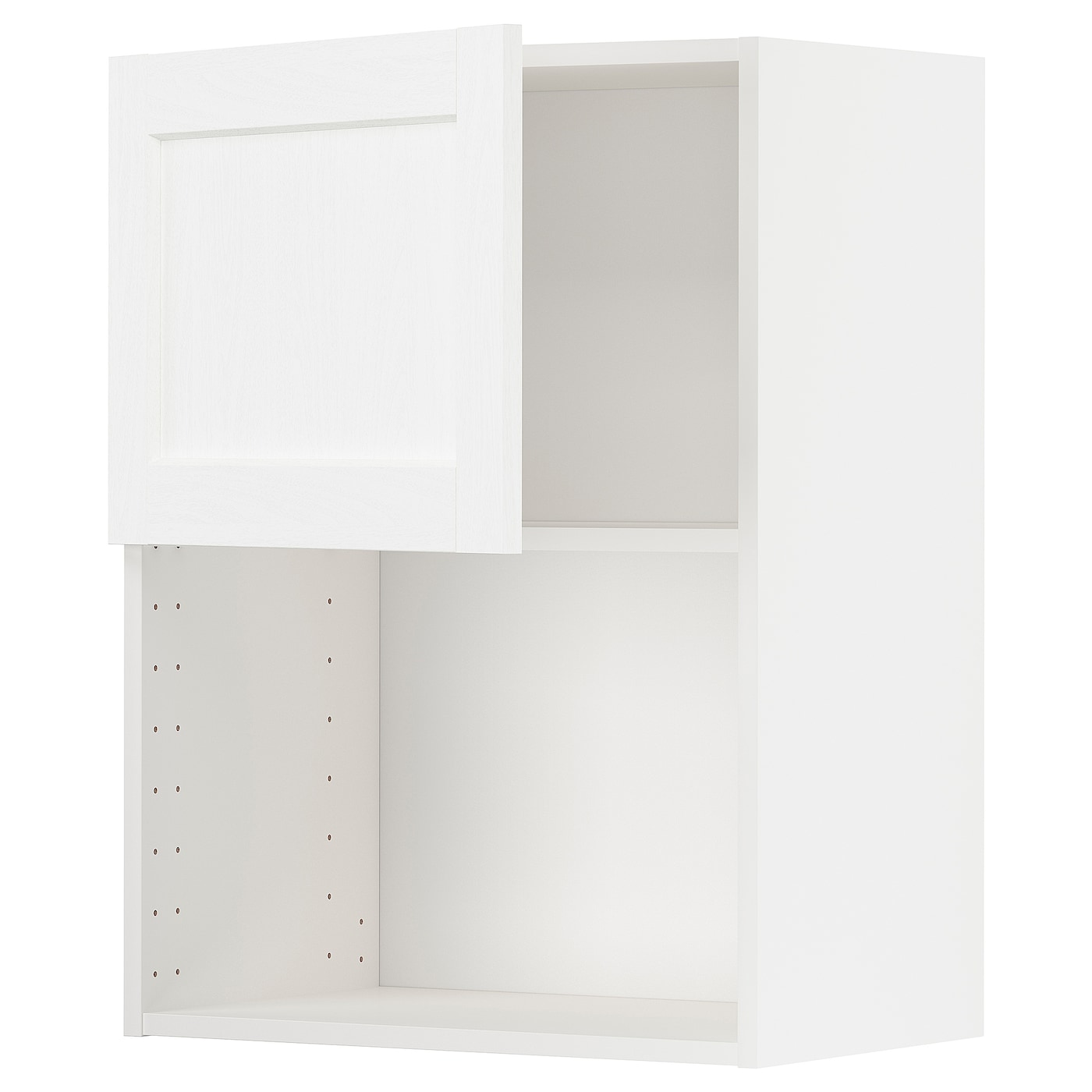 IKEA METOD Pensile per forno a microonde bianco Enköping/bianco effetto legno 60x80 cm