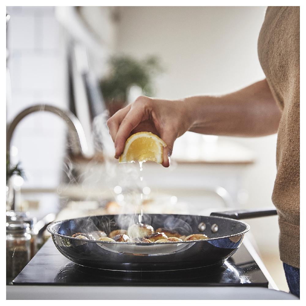 IKEA MIDDAGSMAT Set Di 2 Padelle Rivestimento Antiaderente/inox