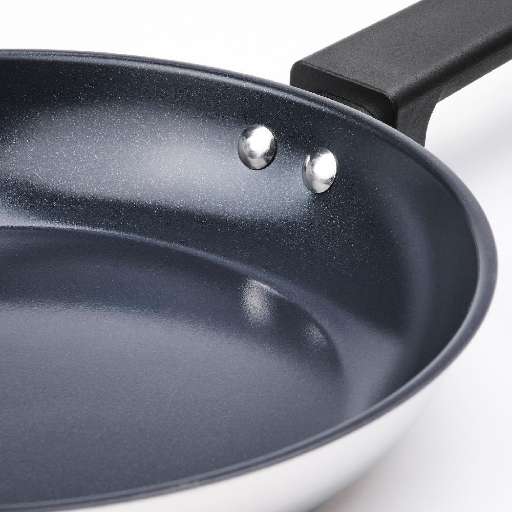 IKEA MIDDAGSMAT Set Di 2 Padelle Rivestimento Antiaderente/inox