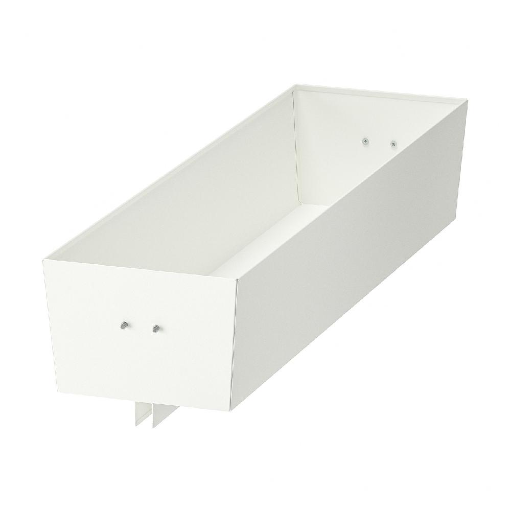 IKEA MITTZON Contenitore per struttura con rotel bianco 80x14 cm