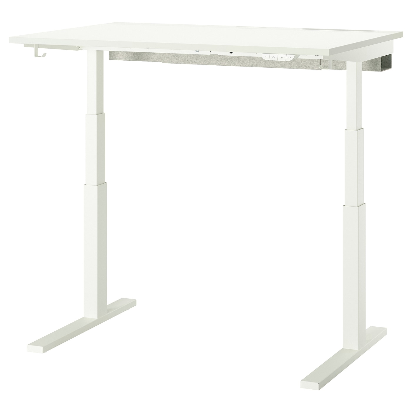 IKEA MITTZON Scrivania regolabile in altezza elettrico bianco 120x80 cm