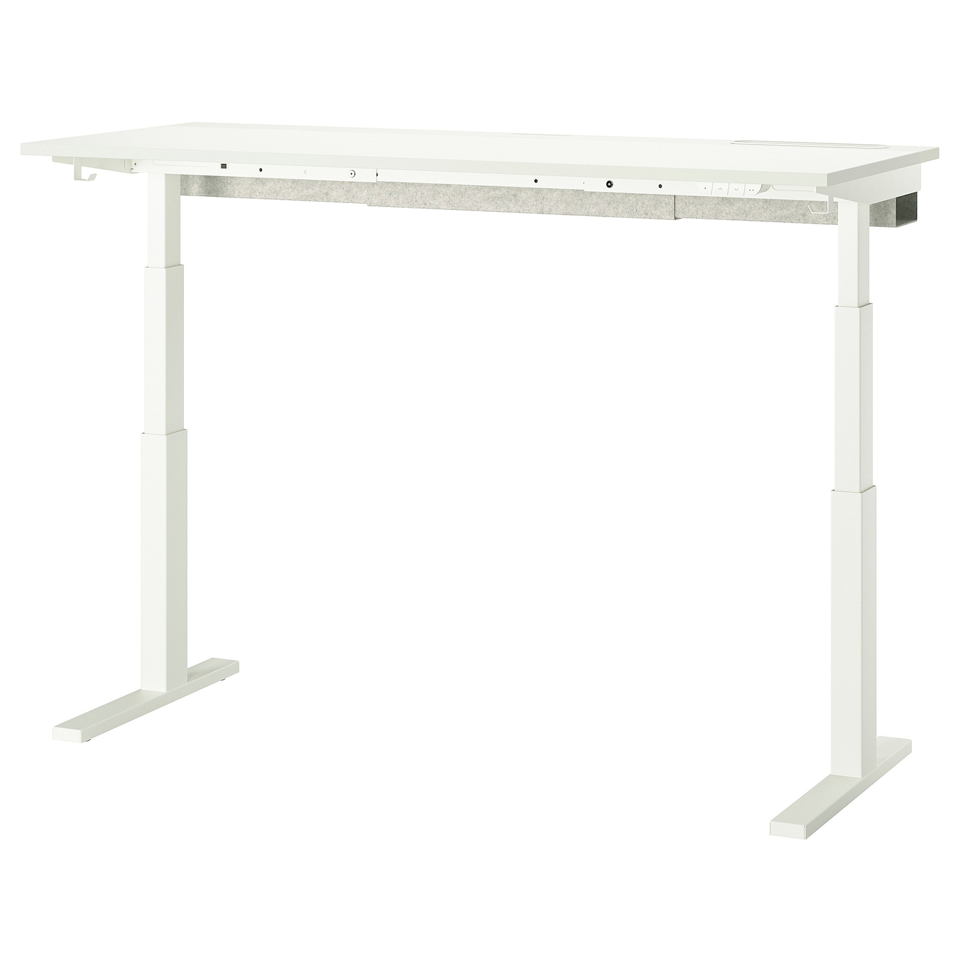 IKEA MITTZON Scrivania regolabile in altezza elettrico bianco 160x60 cm