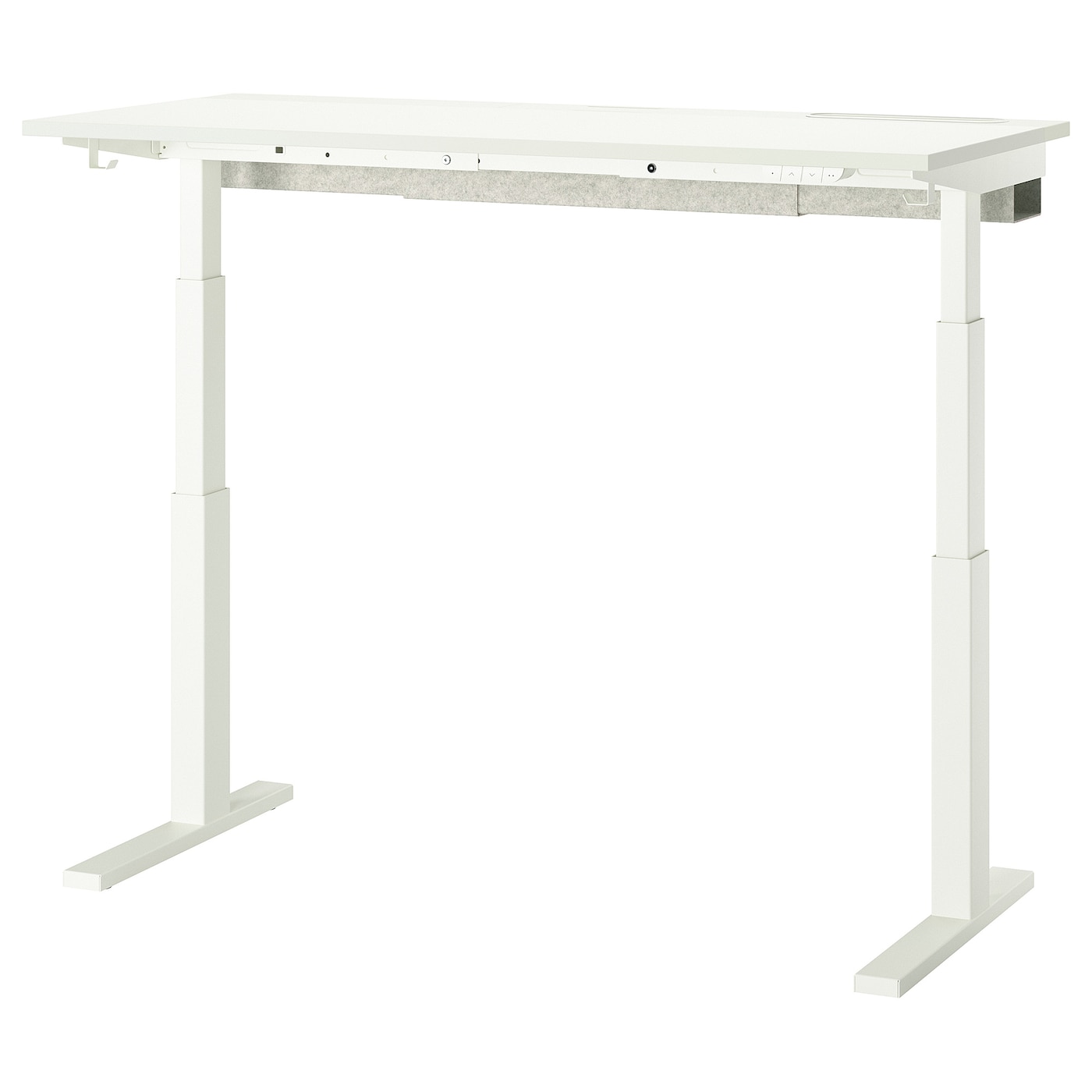 IKEA MITTZON Scrivania regolabile in altezza elettrico bianco 140x60 cm
