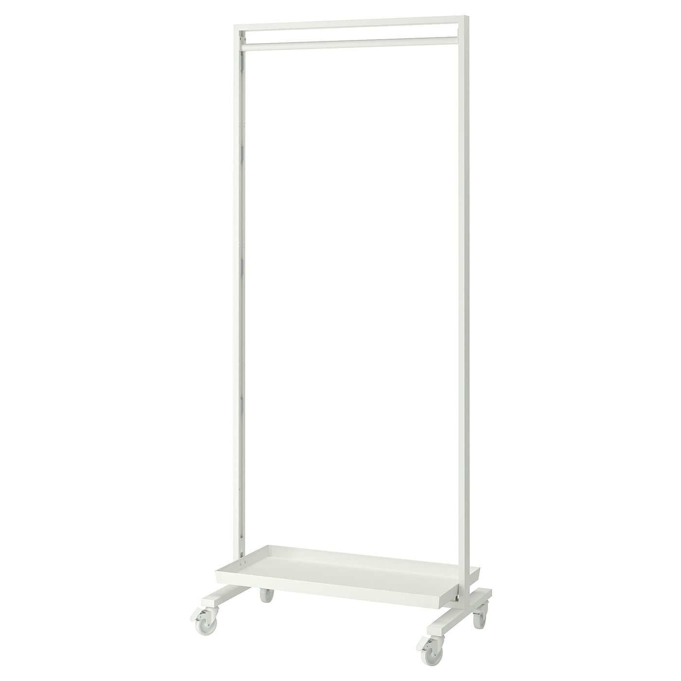 IKEA MITTZON Strutt rot/bastone appendiab/ripian bianco 85x205 cm