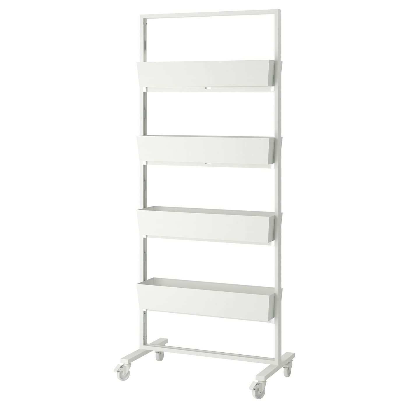IKEA MITTZON Strutt rotelle/contenitore bianco 85x205 cm