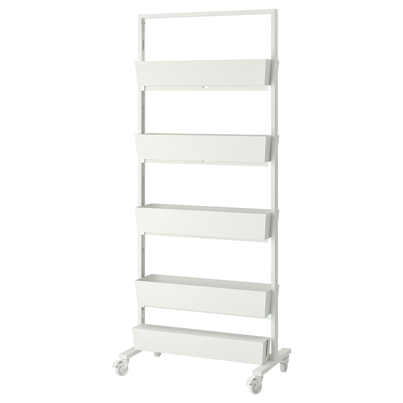 IKEA MITTZON Struttura rotel/contenit/scat cavi bianco 85x205 cm