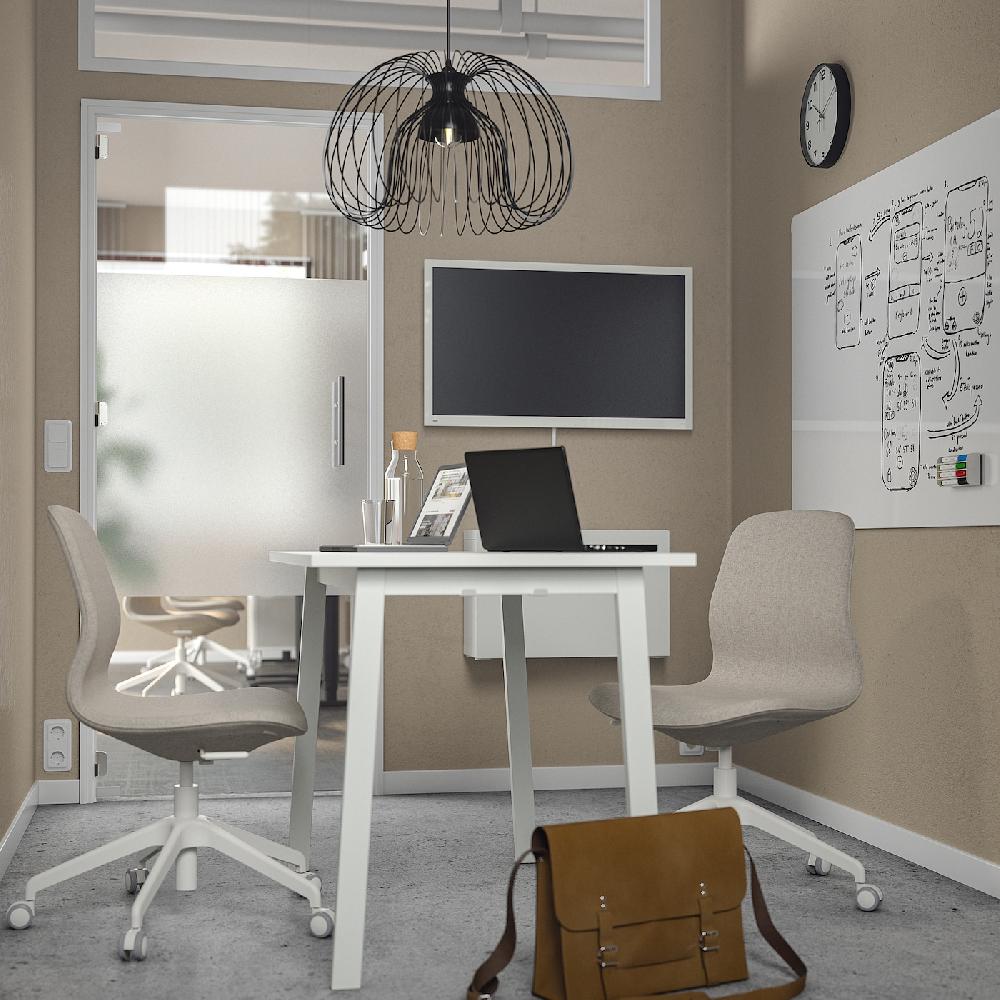 IKEA MITTZON Tavolo Per Riunioni Bianco 140x68x75 Cm