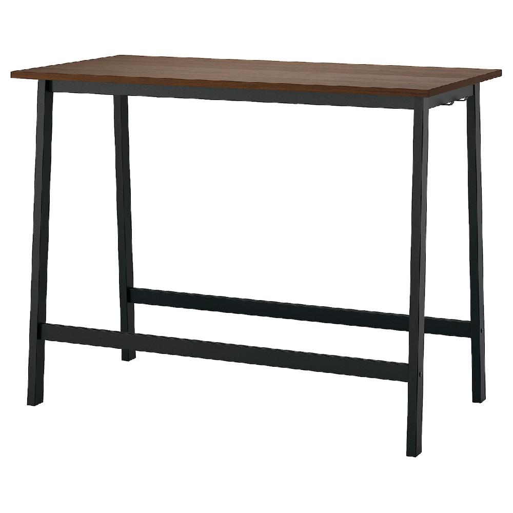 IKEA MITTZON Tavolo per riunioni impiallacciatura di noce/nero 140x68x105 cm