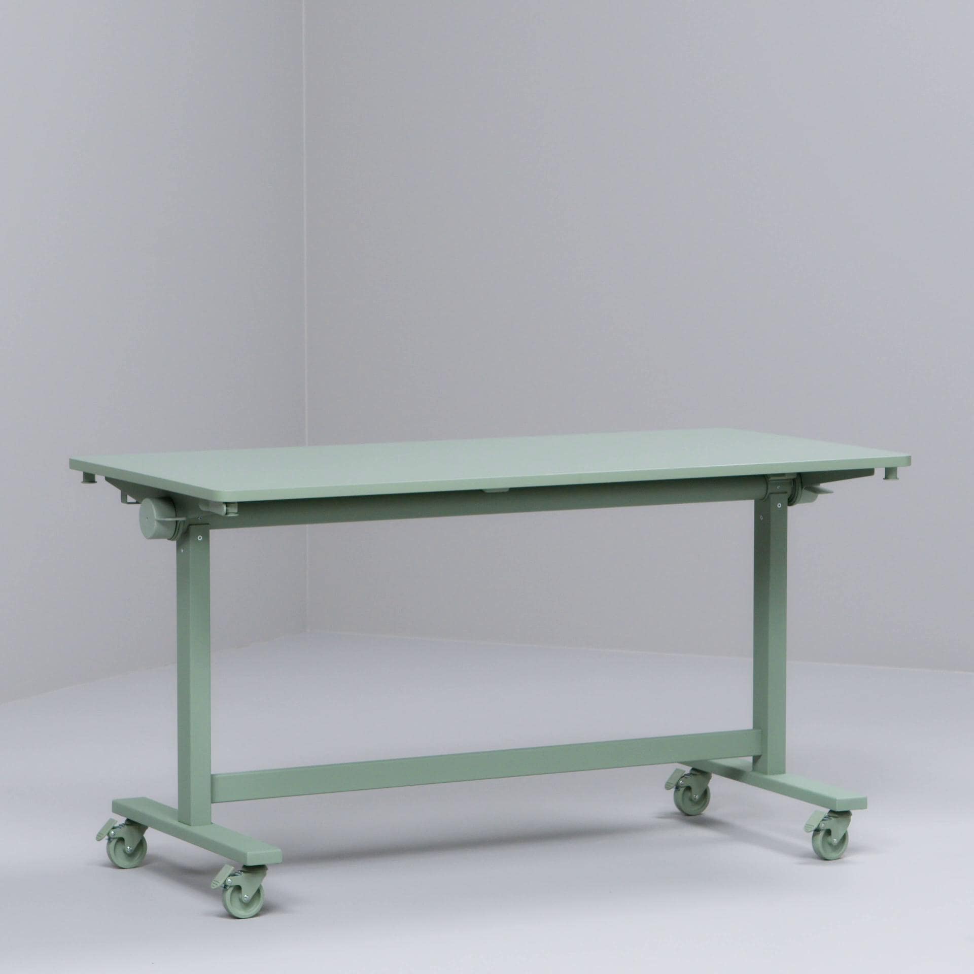 IKEA MITTZON Tavolo Pieghevole Con Rotelle Bianco 140x70 Cm
