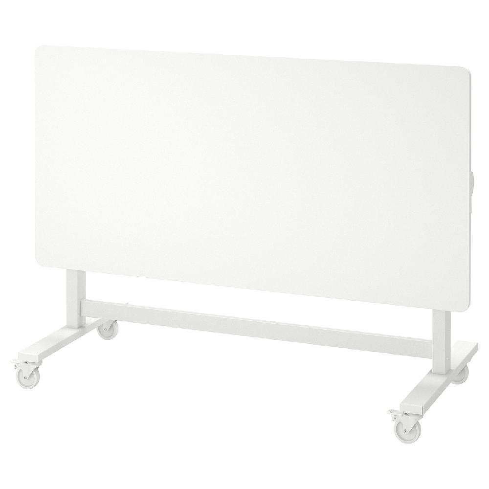 IKEA MITTZON Tavolo Pieghevole Con Rotelle Bianco 140x70 Cm