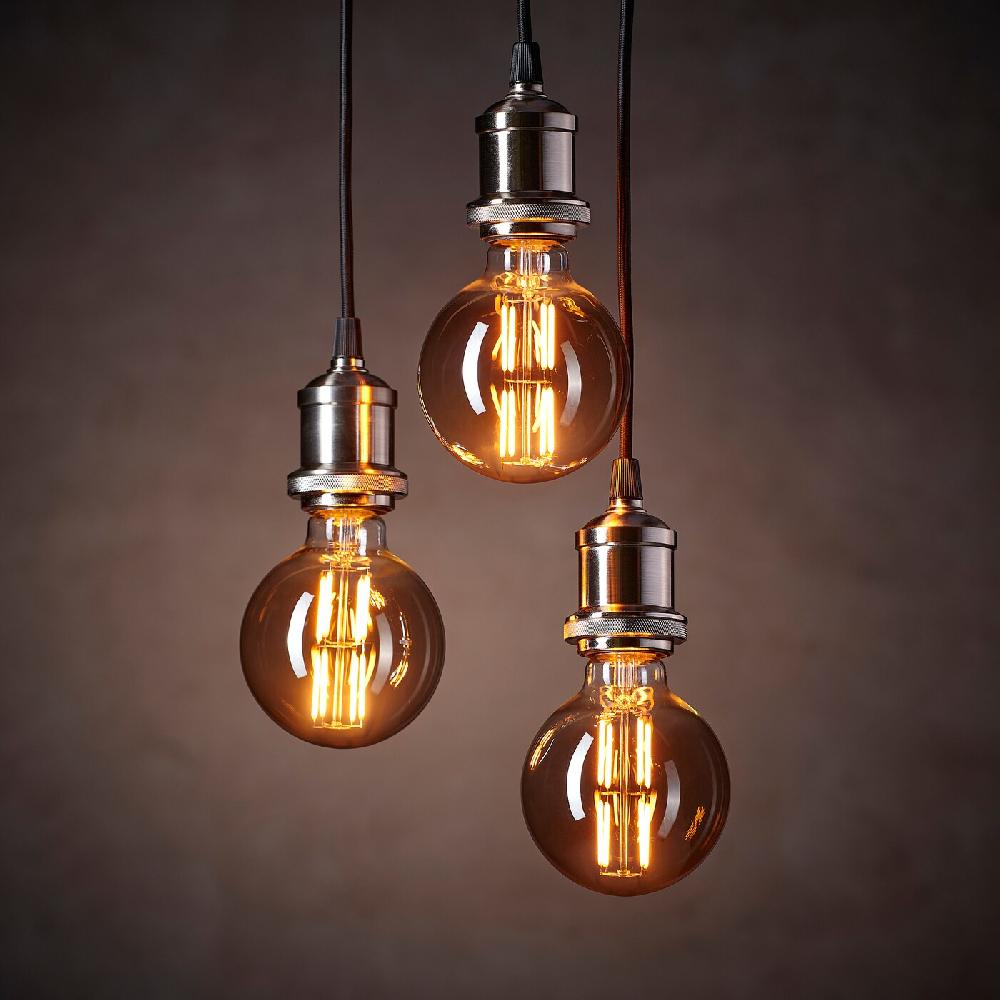 IKEA MOLNART Lampadina A LED E27 150 Lumen Globo Vetro Trasparente Grigio 95 Mm