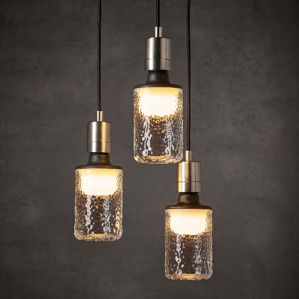 IKEA MOLNART Lampadina A LED E27 150 Lumen Tubolare Vetro Trasparente/fantasia 90 Mm