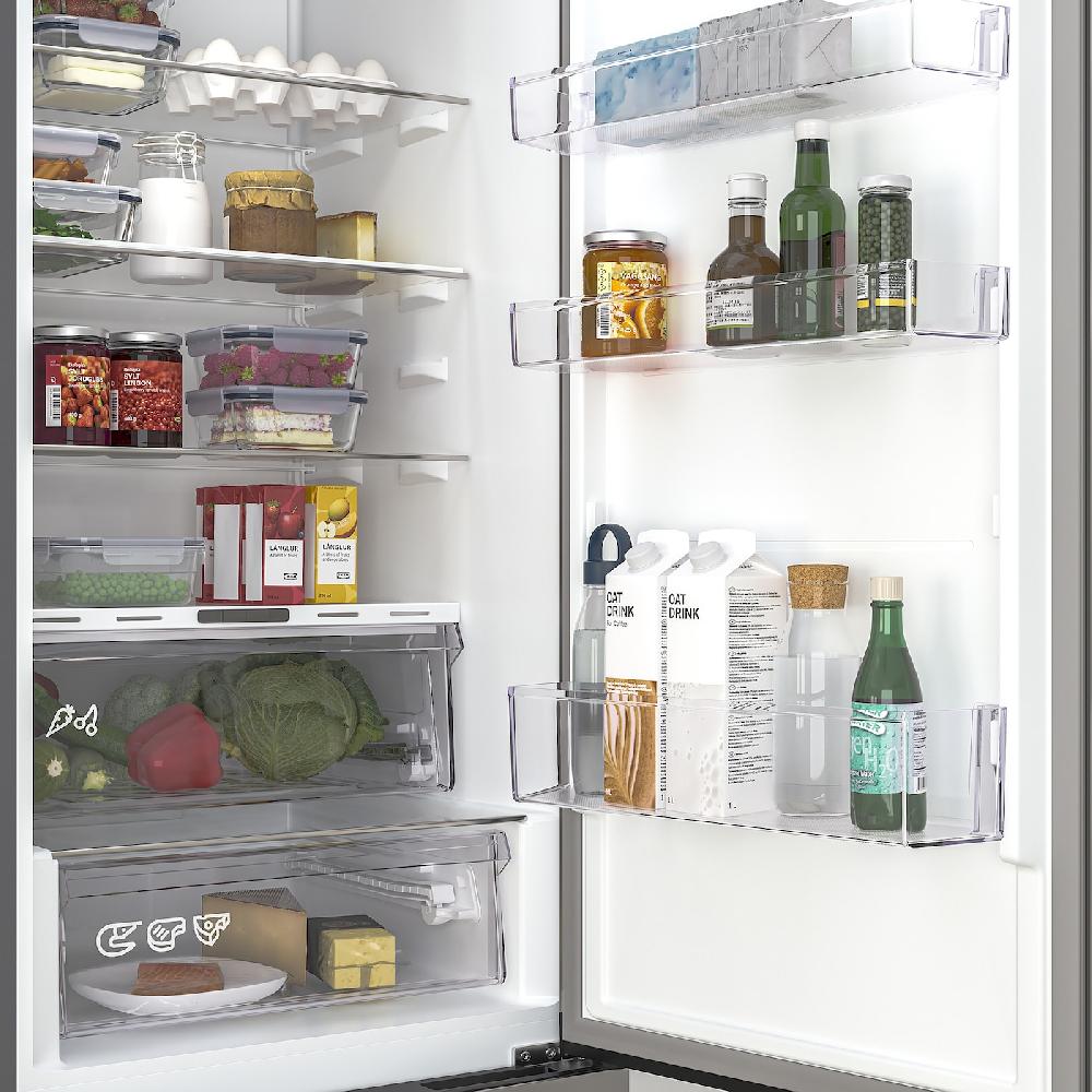 IKEA MÖLNÅS Frigorifero/congelatore IKEA 700 Freestanding/color Acciaio Inox 249/106 L