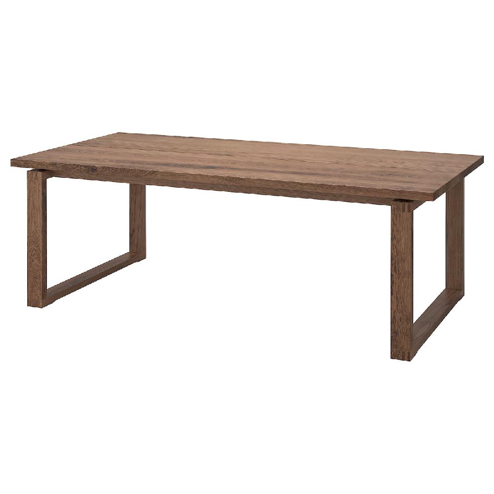 IKEA MÖRBYLÅNGA Tavolo impiallacciatura di rovere mordente marrone 220x100 cm