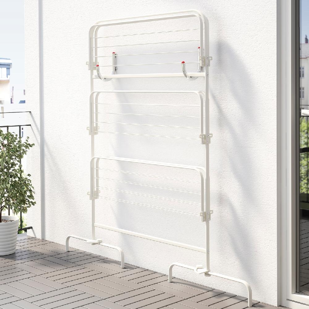 IKEA MULIG Stendibiancheria 3piani Inter/ester Bianco