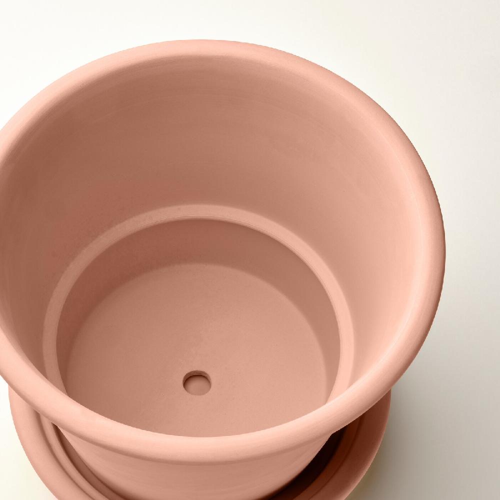 IKEA MUSKOTBLOMMA Vaso Con Sottovaso Da Interno/esterno Terracotta 19 Cm