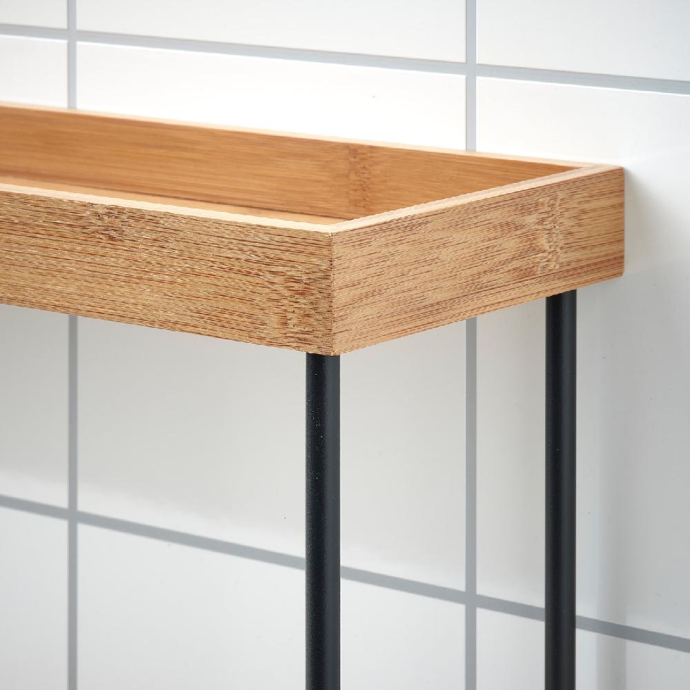 IKEA NÅLBLECKA Portaoggetti Per Piano Di Lavoro Metallo/bambù 38x13x28 Cm
