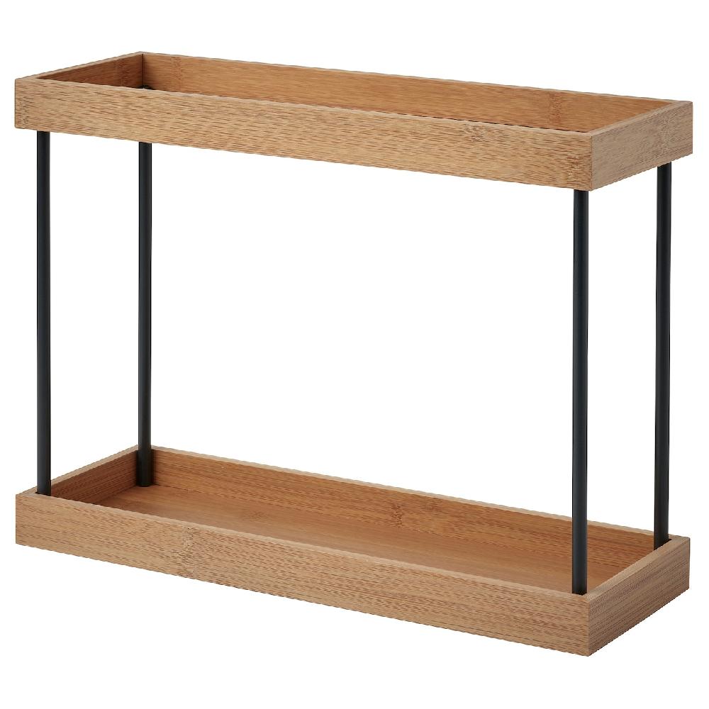IKEA NÅLBLECKA Portaoggetti per piano di lavoro metallo/bambù 38x13x28 cm