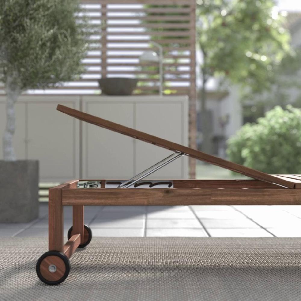 IKEA NÄMMARÖ Lettino Da Esterno Mordente Marrone Chiaro