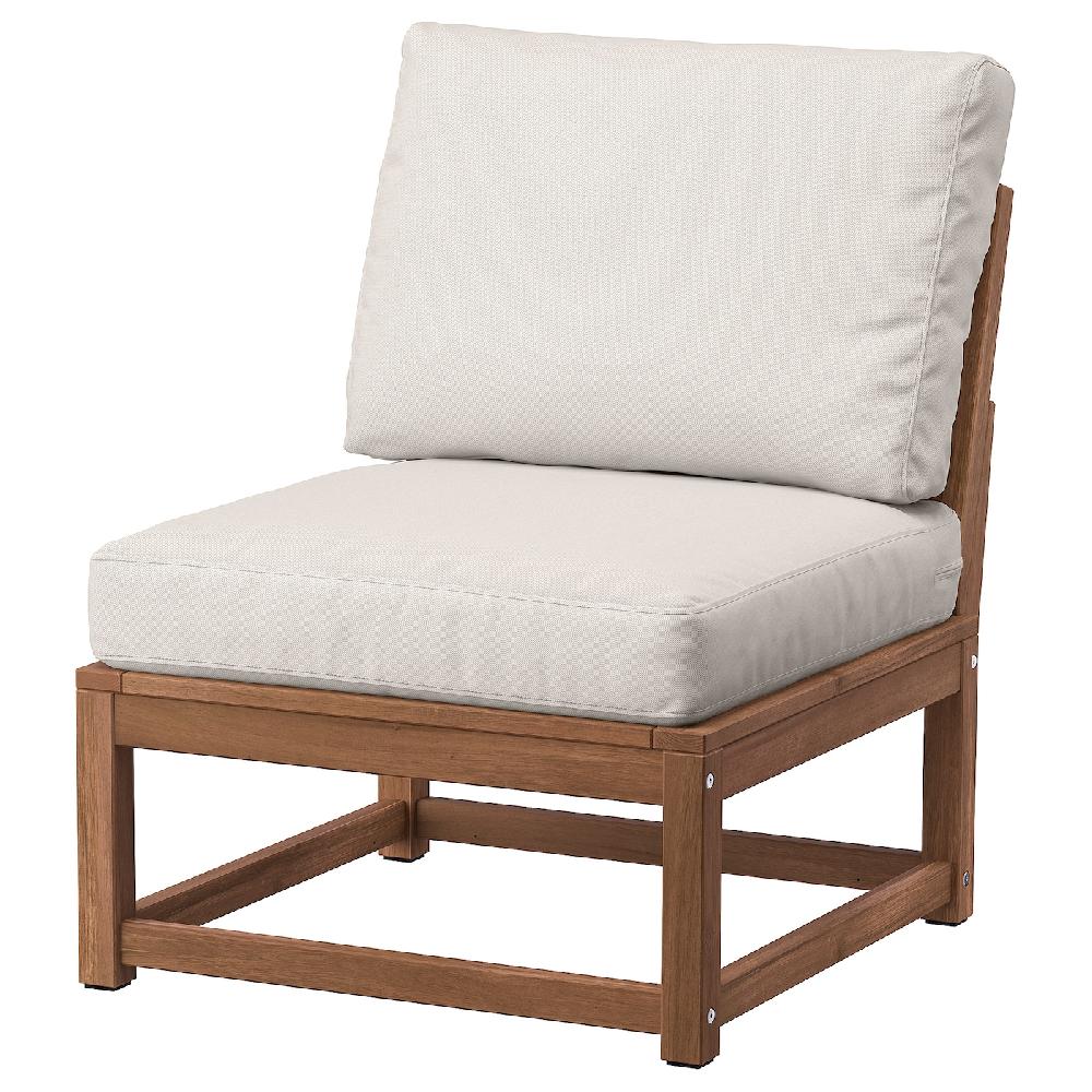 IKEA NÄMMARÖ Poltrona da giardino mordente marrone chiaro/Frösön/Duvholmen beige