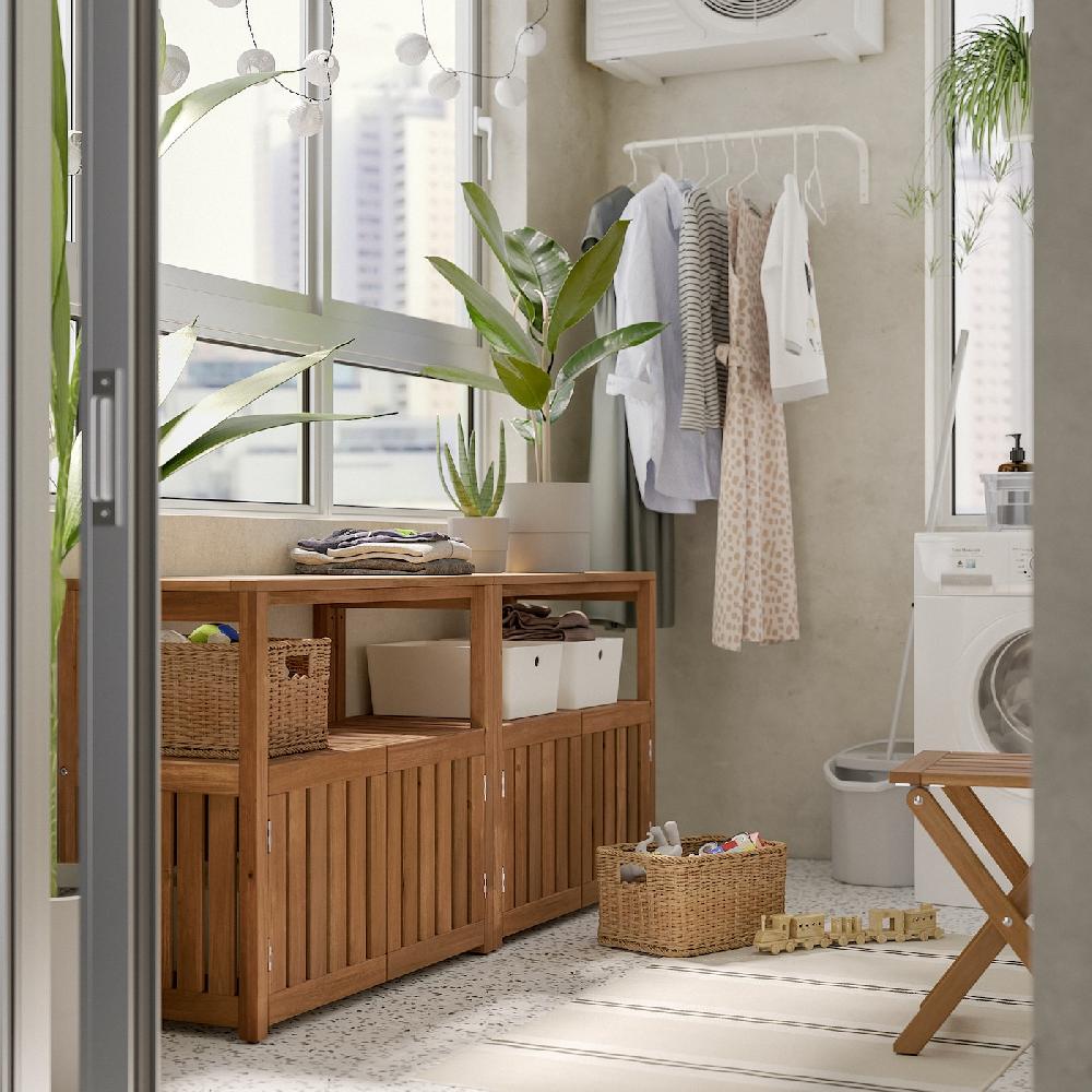 IKEA NÄMMARÖ Scaffale Giardino Mordente Marrone Chiaro 83x75 Cm