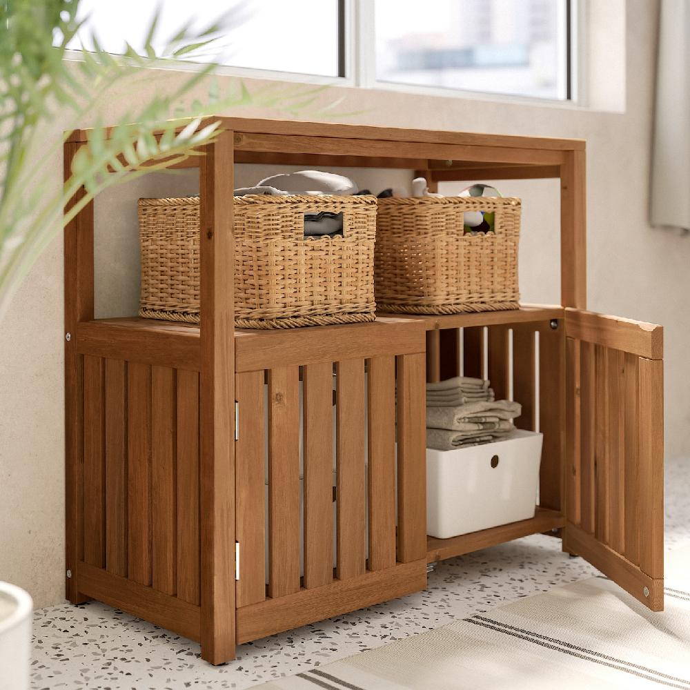 IKEA NÄMMARÖ Scaffale Giardino Mordente Marrone Chiaro 83x75 Cm