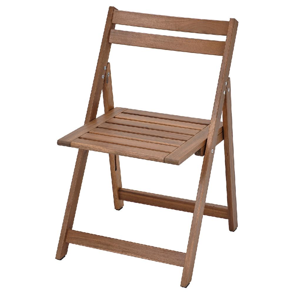 IKEA NÄMMARÖ Sedia da giardino pieghevole/mordente marrone chiaro