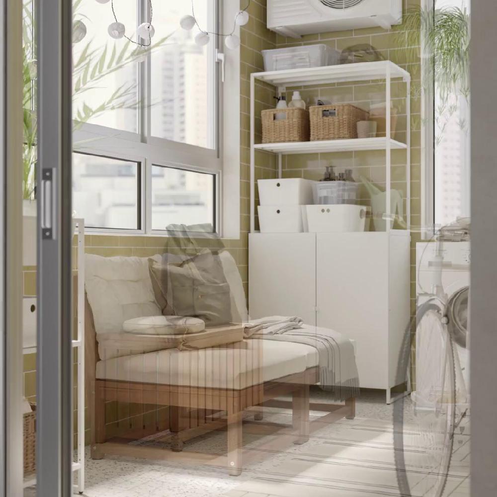 IKEA NÄMMARÖ Sedia Relax Da Giardino Mordente Marrone Chiaro