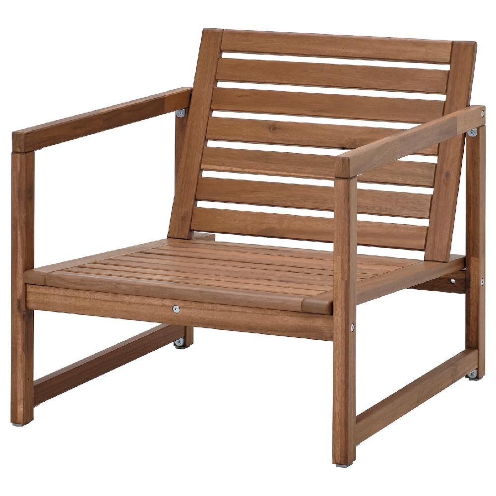IKEA NÄMMARÖ Sedia relax da giardino mordente marrone chiaro