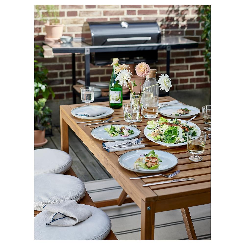 IKEA NÄMMARÖ Tavolo Da Giardino Mordente Marrone Chiaro 140x75 Cm