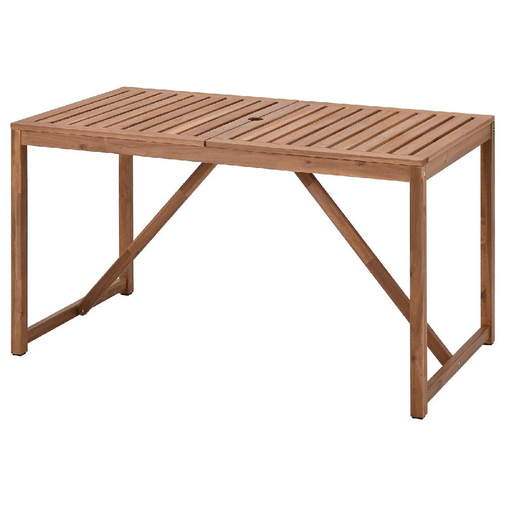 IKEA NÄMMARÖ Tavolo da giardino mordente marrone chiaro 140x75 cm
