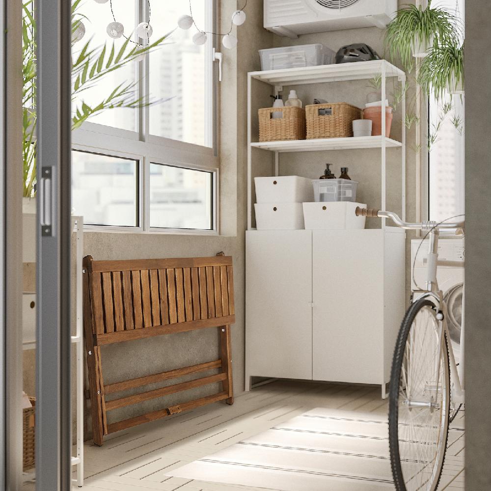 IKEA NÄMMARÖ Tavolo Pieghevole Mordente Marrone Chiaro 108x37 Cm