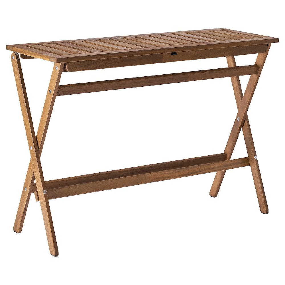 IKEA NÄMMARÖ Tavolo pieghevole mordente marrone chiaro 108x37 cm