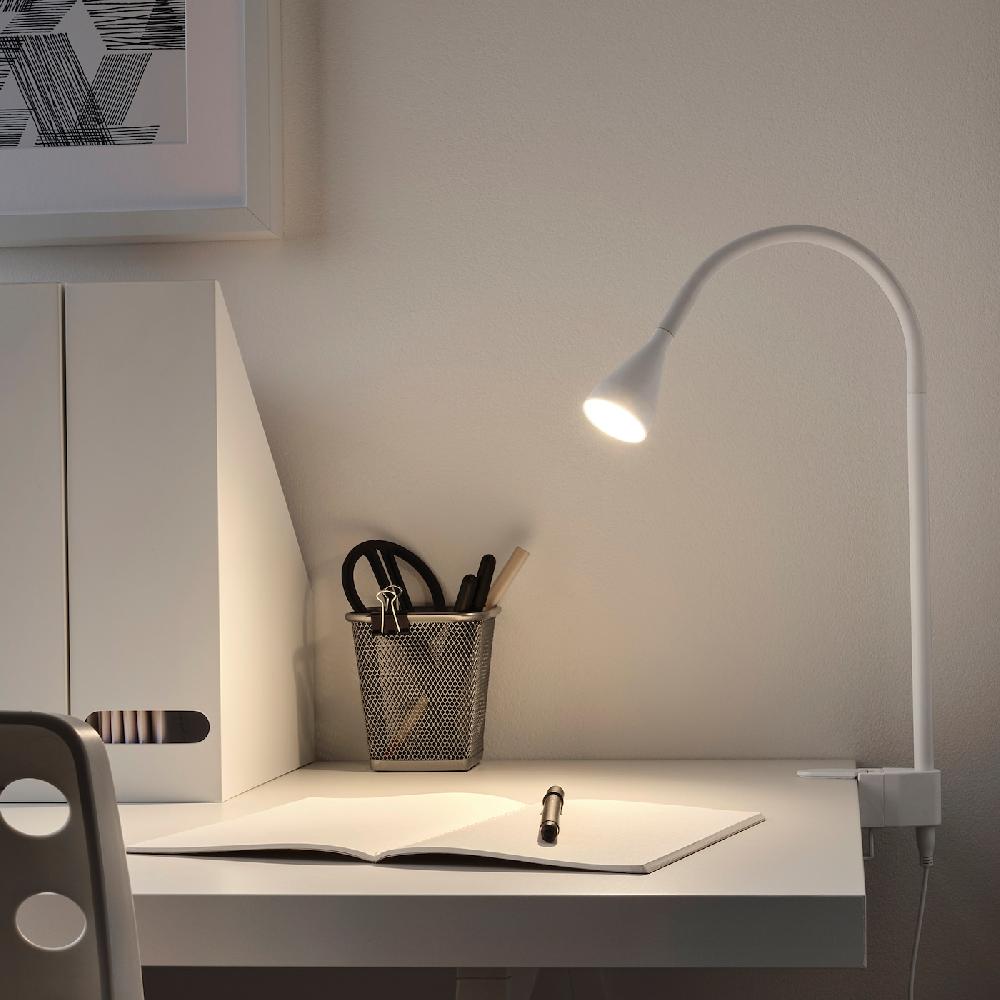 IKEA NÄVLINGE Faretto LED Da Parete/morsetto Bianco