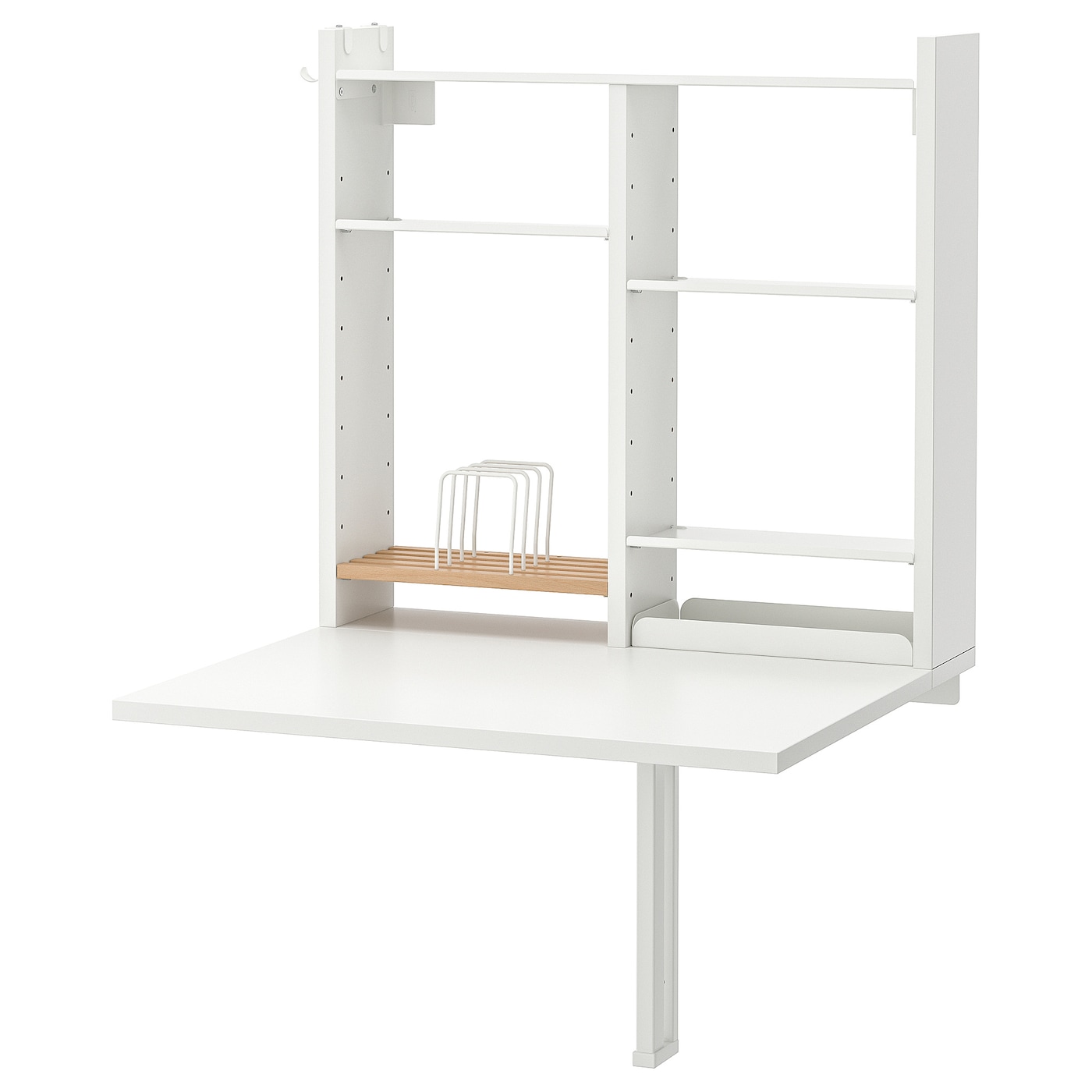 IKEA NORBERG Tavolo ribalta parete/elem contenit bianco 64x60 cm