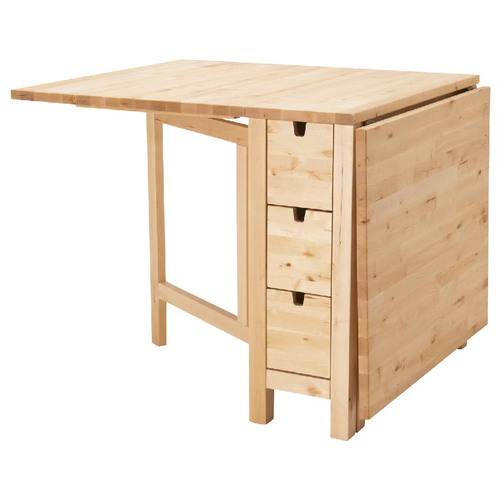 IKEA NORDEN Tavolo a ribalta betulla 26/89/152x80 cm