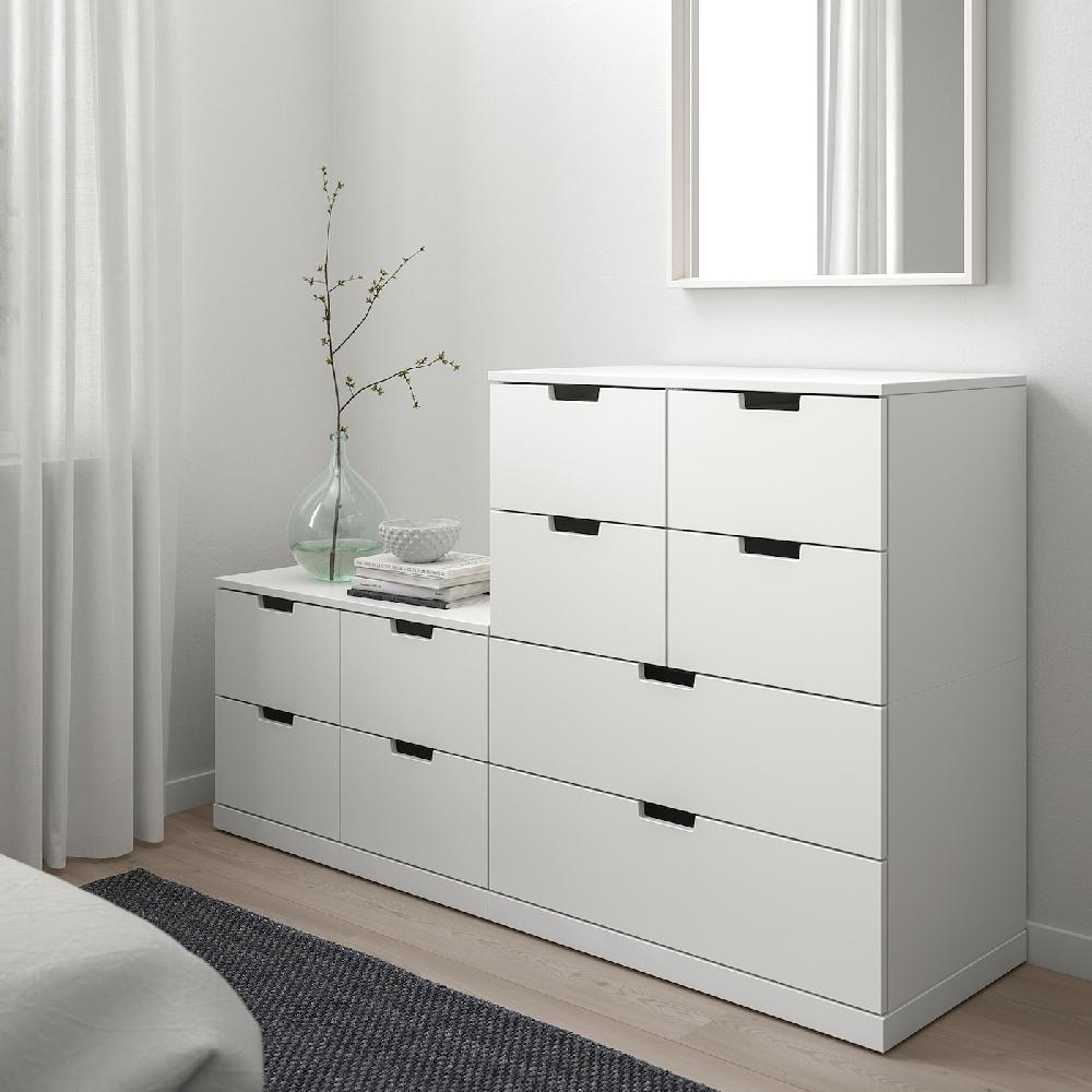 IKEA NORDLI Cassettiera Con 10 Cassetti Bianco 160x99 Cm