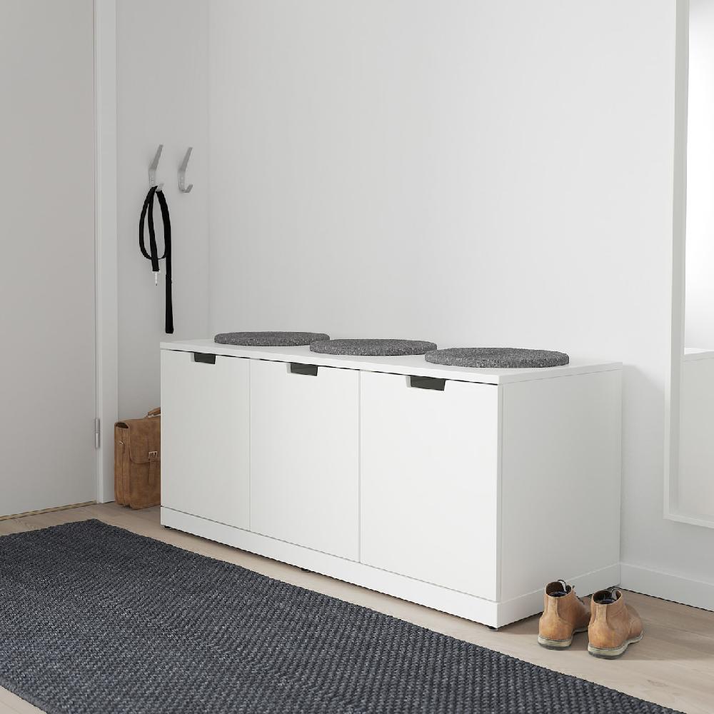 IKEA NORDLI Cassettiera Con 3 Cassetti Bianco 120x54 Cm