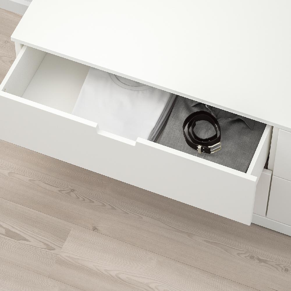 IKEA NORDLI Cassettiera Con 4 Cassetti Bianco 160x54 Cm