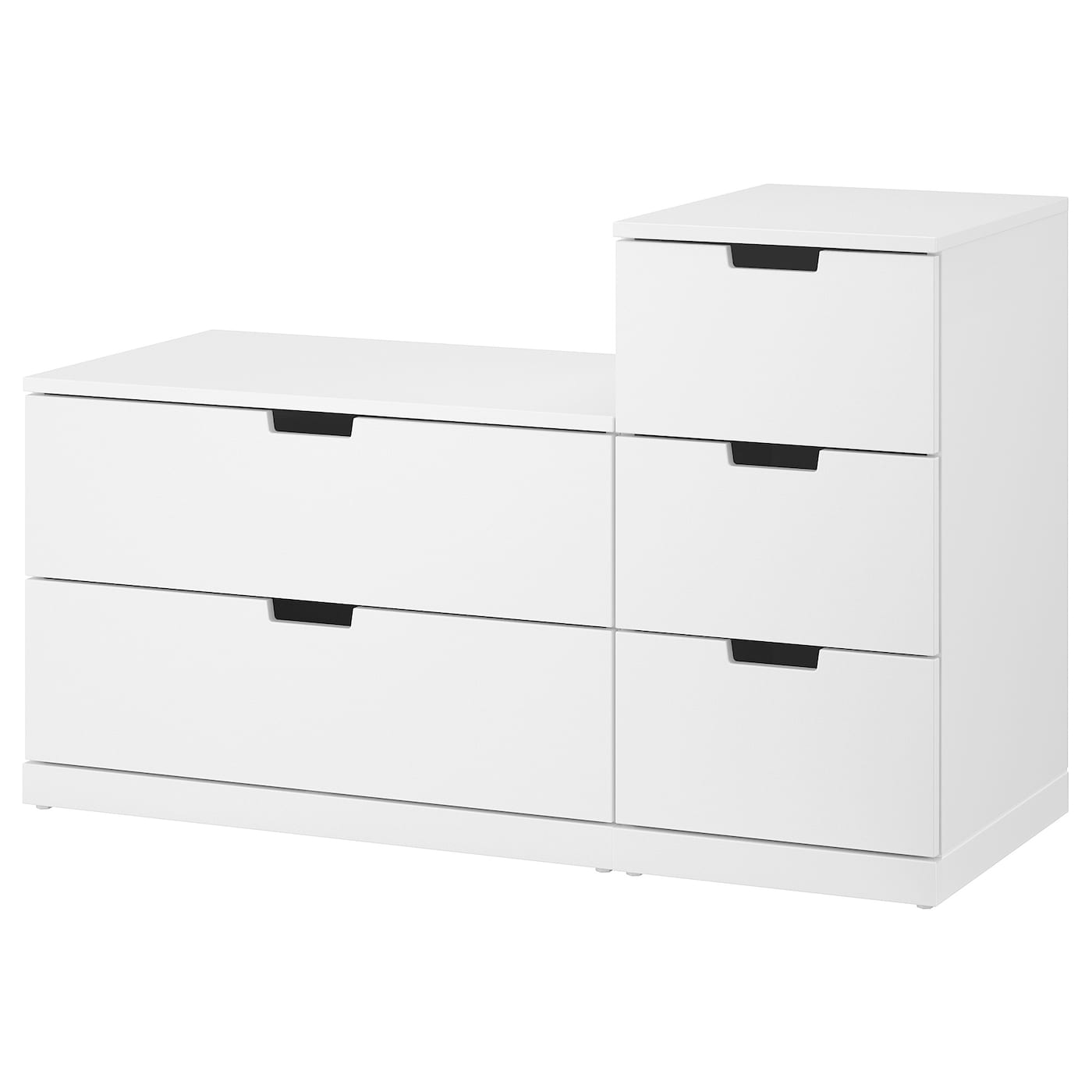 IKEA NORDLI Cassettiera con 5 cassetti bianco 120x76 cm