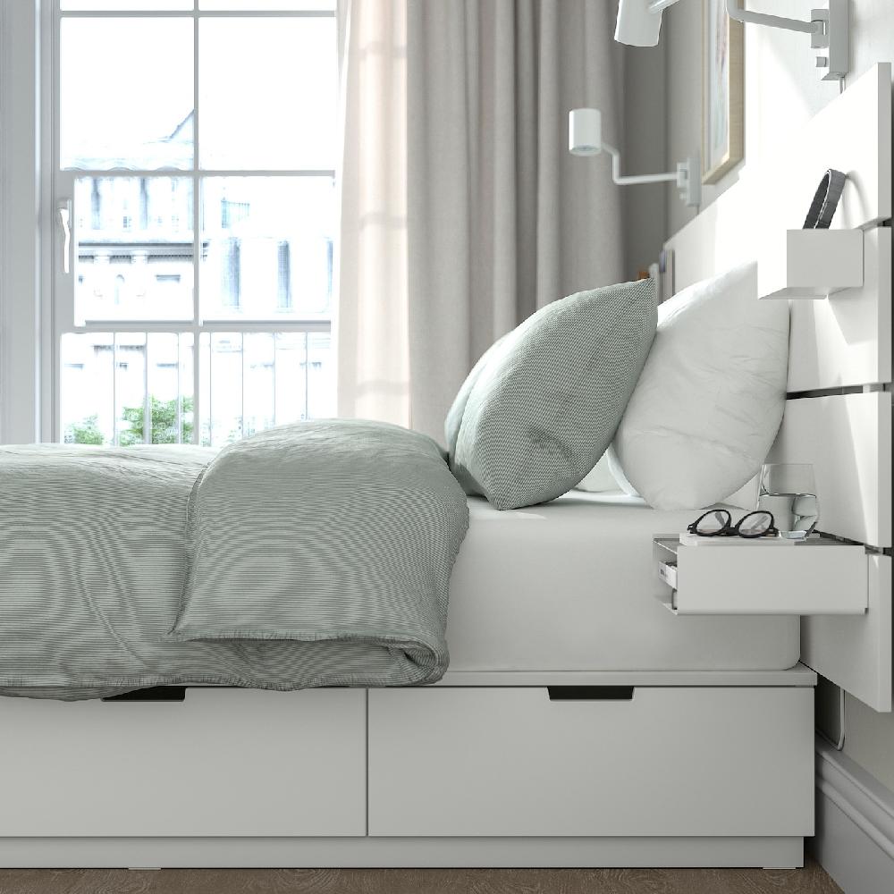 IKEA NORDLI Struttura Letto/contenit/testiera Bianco 160x200 Cm