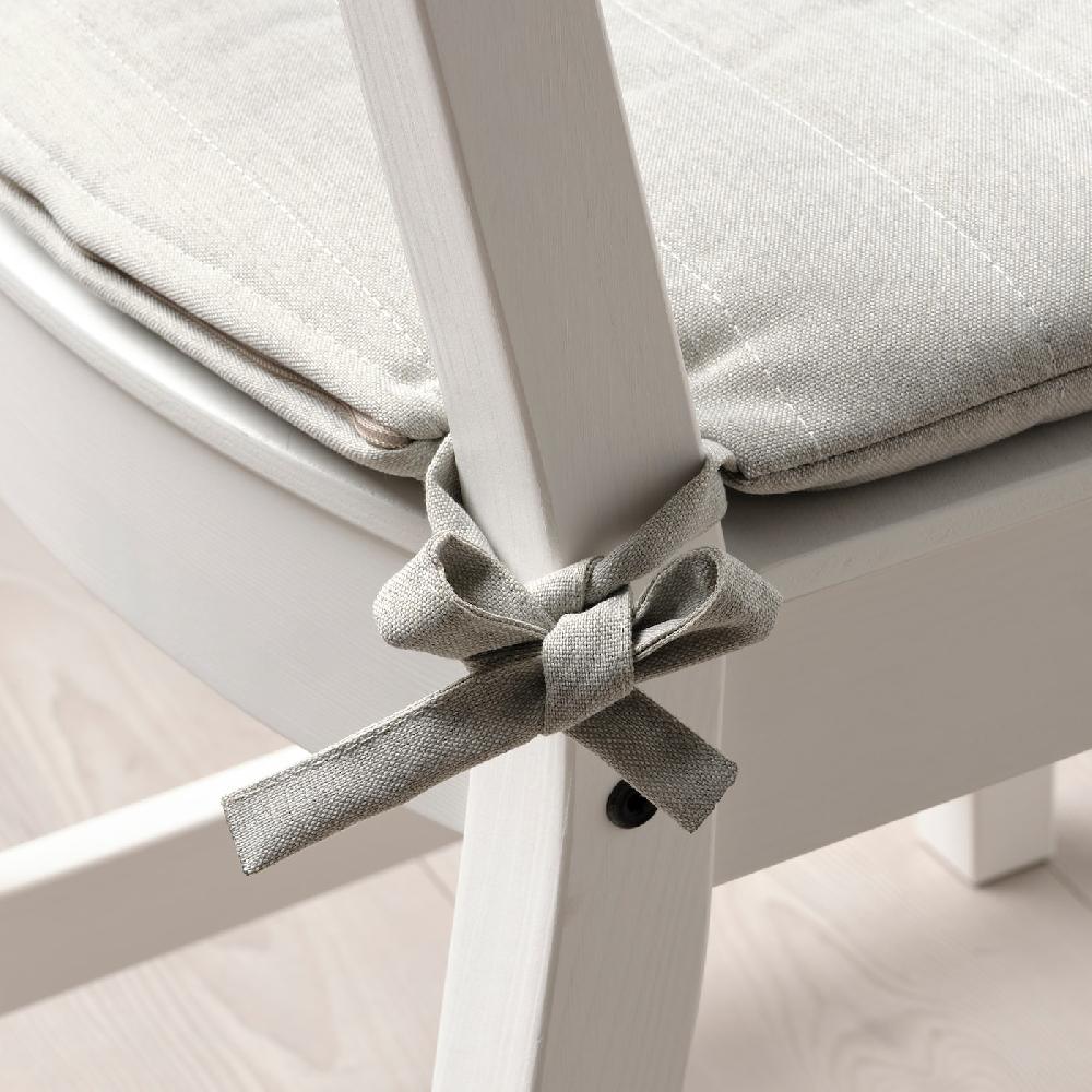 IKEA NORDVIKEN Cuscino Per Sedia Beige 44/40x43x4 Cm