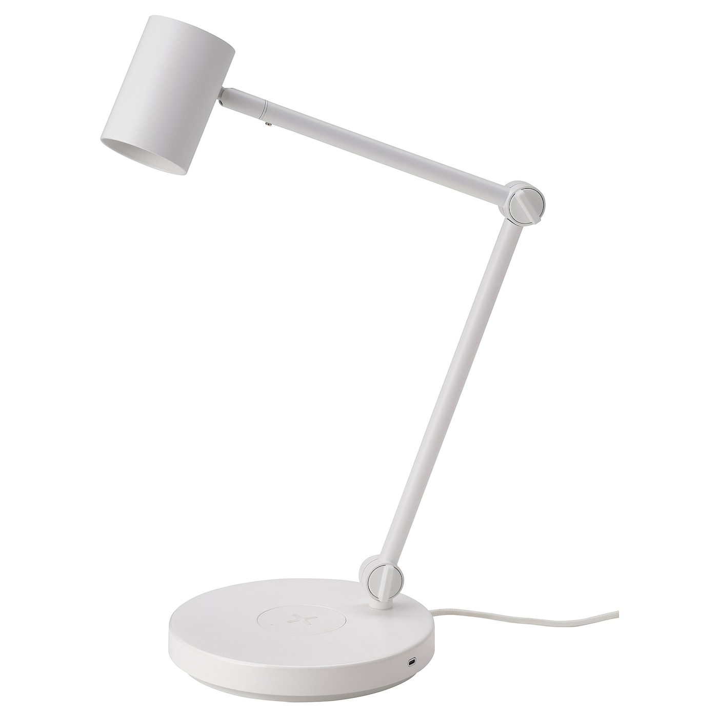 IKEA NYMÅNE Lampada lavoro/ricarica wireless bianco