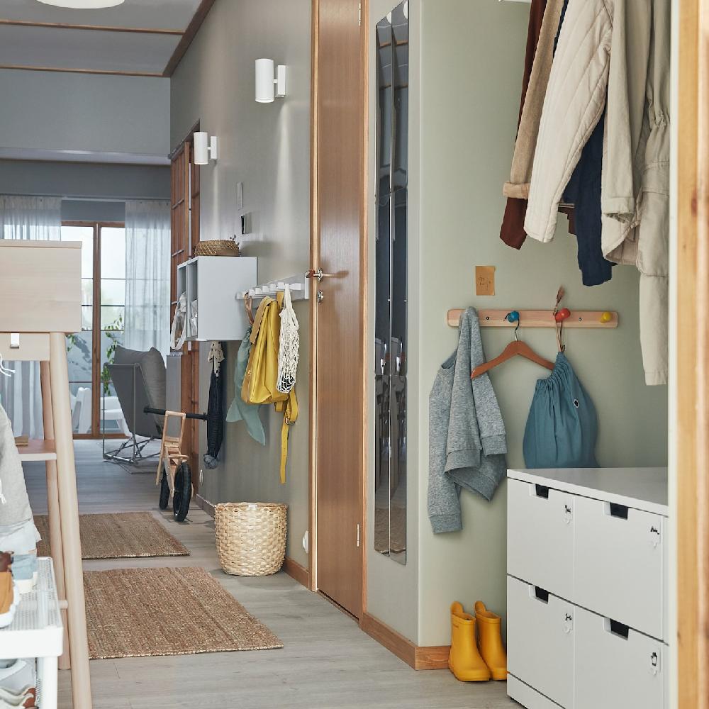 IKEA NYMÅNE Lampada Parete Ind/dir Inst Fissa Bianco