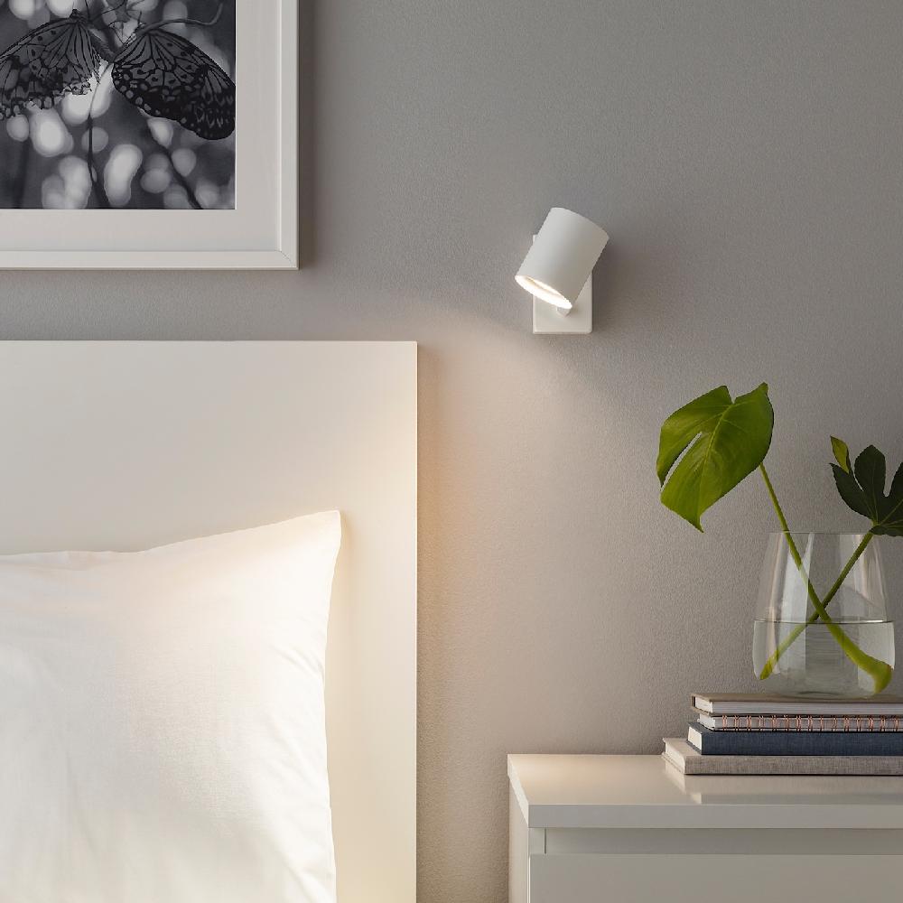 IKEA NYMÅNE Lampada Parete/lettura Inst Fissa Bianco