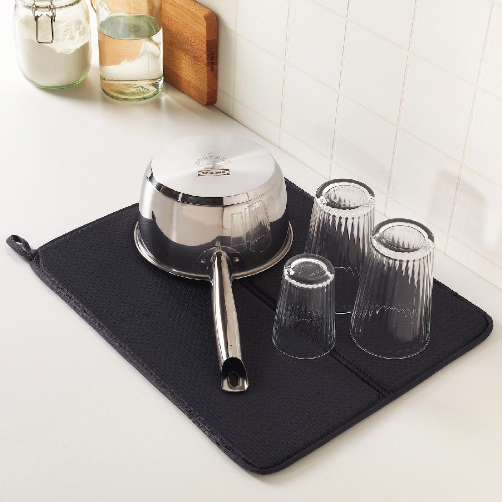 IKEA NYSKÖLJD Tappetino Scolapiatti Grigio Scuro 44x36 Cm