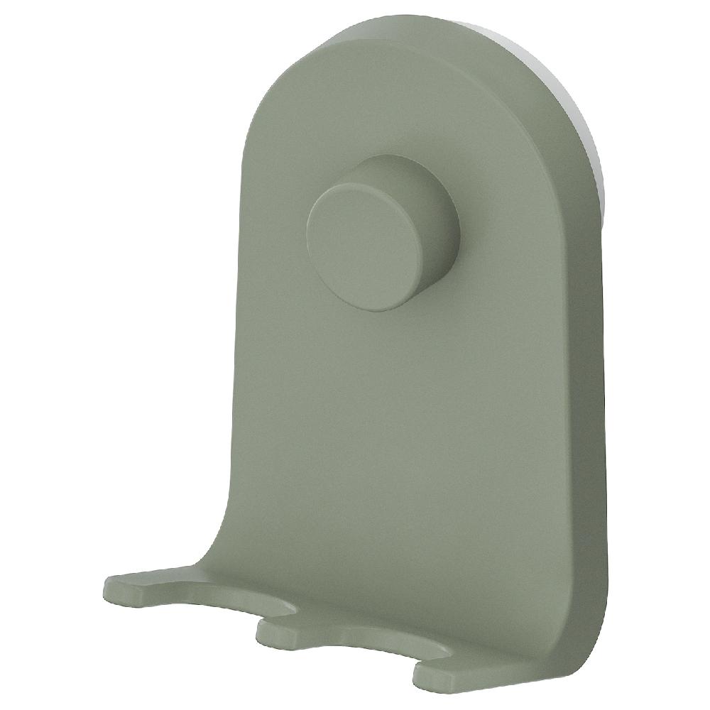 IKEA ÖBONÄS Gancio triplo con ventosa grigio-verde 7x11 cm